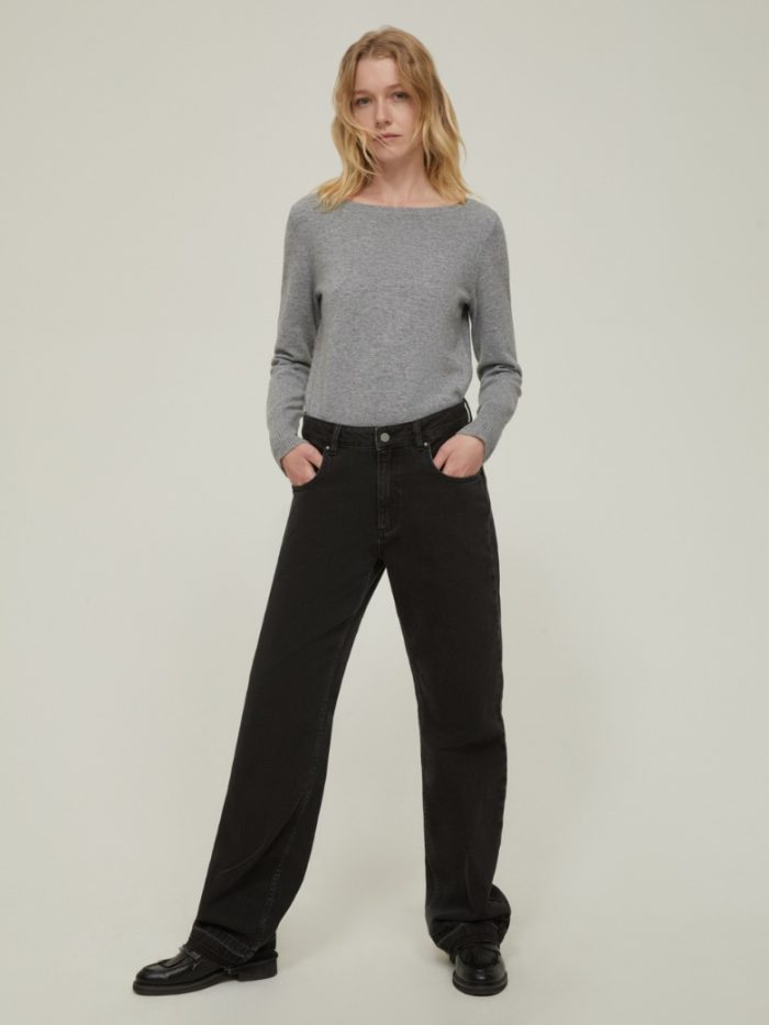 Jeans de corte reto