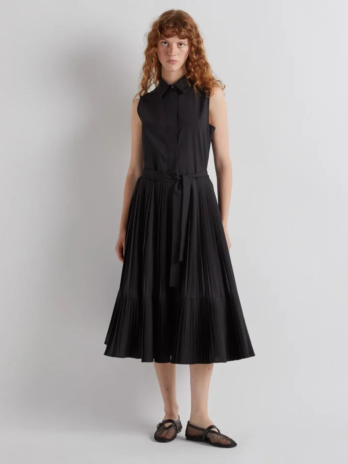 Vestido com plissado